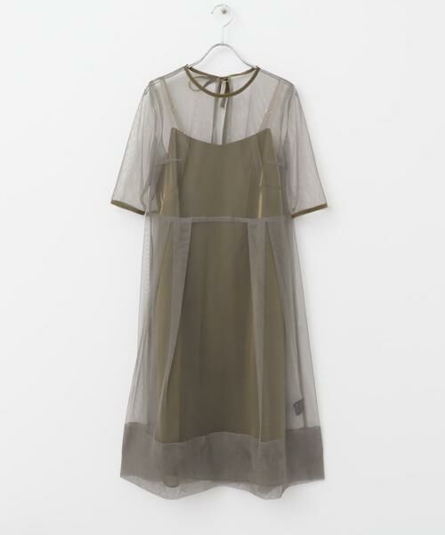 URBAN RESEARCH ROSSO / アーバンリサーチ ロッソ ドレス | kaene　シャンブレーキャミドッキングドレス(sh) | 詳細12