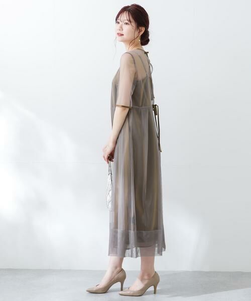 URBAN RESEARCH ROSSO / アーバンリサーチ ロッソ ドレス | kaene　シャンブレーキャミドッキングドレス(lo) | 詳細1