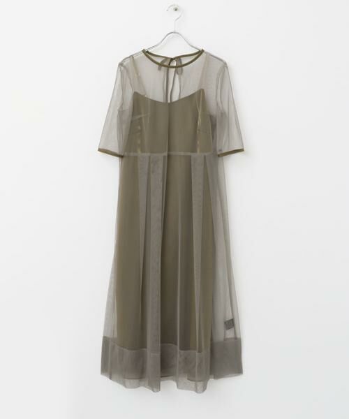 URBAN RESEARCH ROSSO / アーバンリサーチ ロッソ ドレス | kaene　シャンブレーキャミドッキングドレス(lo) | 詳細10