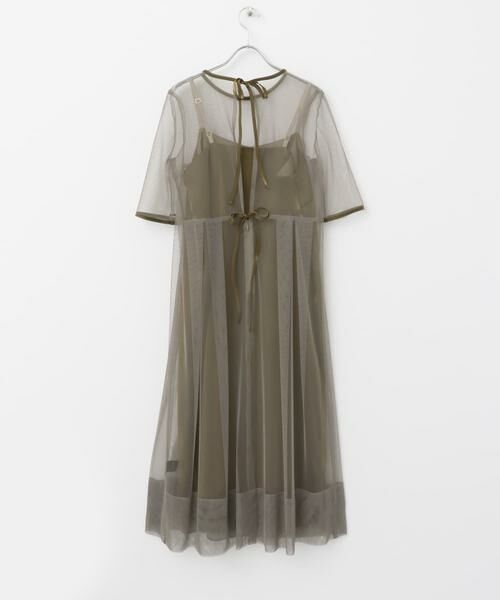 URBAN RESEARCH ROSSO / アーバンリサーチ ロッソ ドレス | kaene　シャンブレーキャミドッキングドレス(lo) | 詳細12