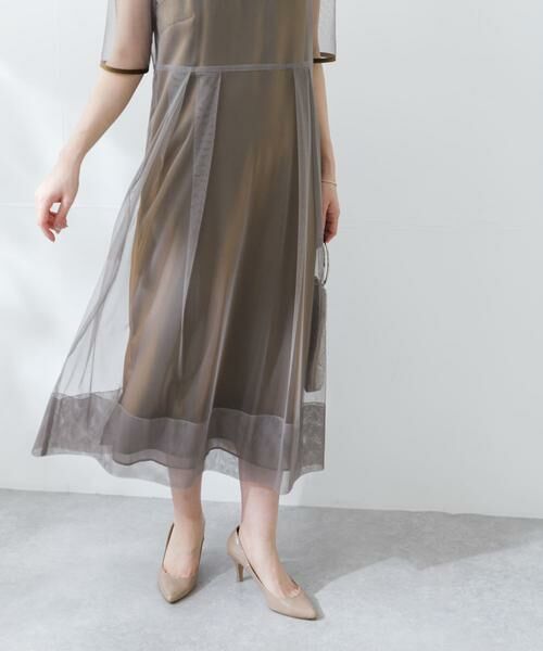 URBAN RESEARCH ROSSO / アーバンリサーチ ロッソ ドレス | kaene　シャンブレーキャミドッキングドレス(lo) | 詳細6