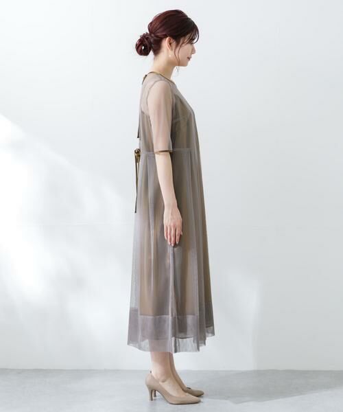 URBAN RESEARCH ROSSO / アーバンリサーチ ロッソ ドレス | kaene　シャンブレーキャミドッキングドレス(lo) | 詳細8