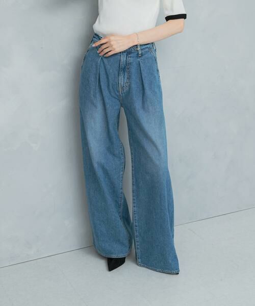 URBAN RESEARCH ROSSO / アーバンリサーチ ロッソ デニムパンツ | NEEDBY heritage AARON(ブルー)