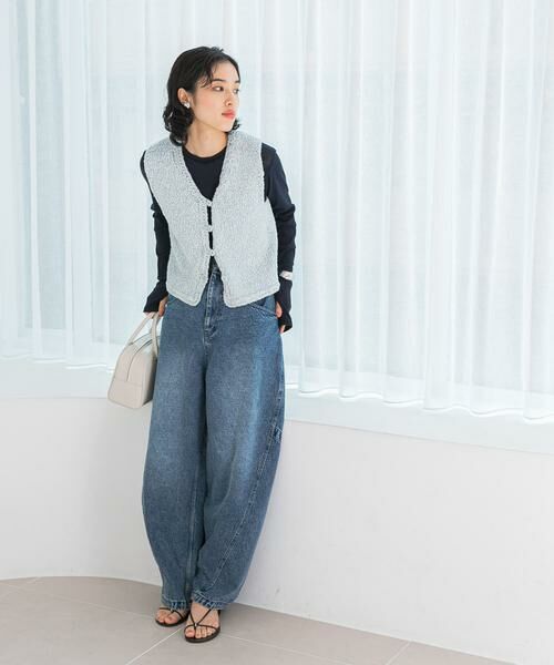 URBAN RESEARCH ROSSO / アーバンリサーチ ロッソ ベスト | le　BELLE EPOQUE COTTON VEST | 詳細4