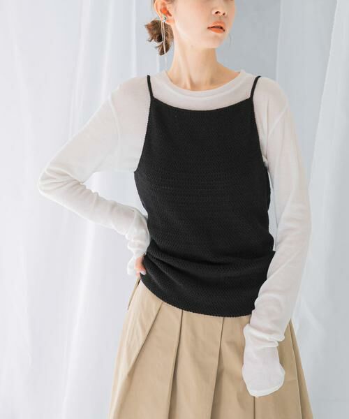 URBAN RESEARCH ROSSO / アーバンリサーチ ロッソ ニット・セーター | le　CROCHET BACKPOINT TOP | 詳細8