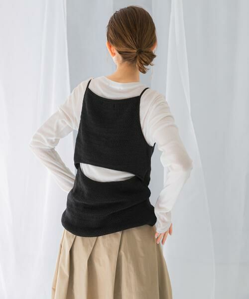 URBAN RESEARCH ROSSO / アーバンリサーチ ロッソ ニット・セーター | le　CROCHET BACKPOINT TOP | 詳細9