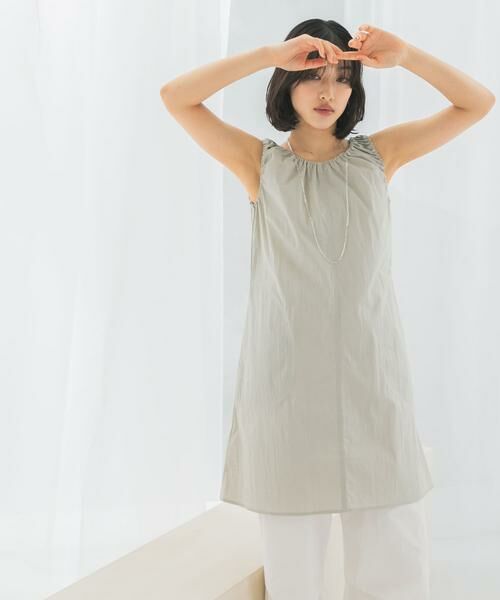 URBAN RESEARCH ROSSO / アーバンリサーチ ロッソ ワンピース | le　SHIRRING MIDI ONE-PIECE | 詳細1