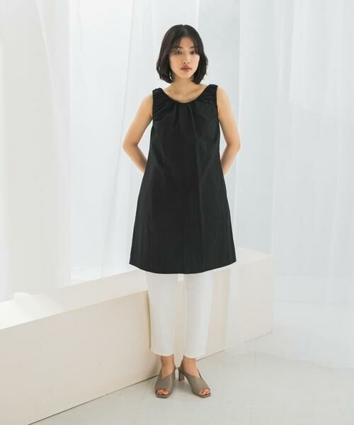 URBAN RESEARCH ROSSO / アーバンリサーチ ロッソ ワンピース | le　SHIRRING MIDI ONE-PIECE（ブラック）