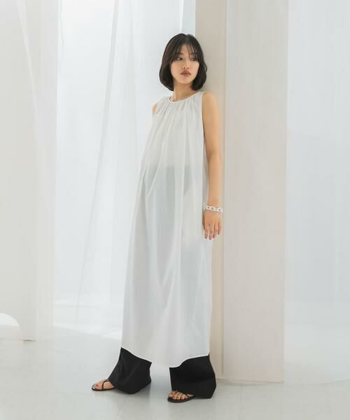 URBAN RESEARCH ROSSO / アーバンリサーチ ロッソ ワンピース | le　RELAXED FIT SHIRRING DRESS | 詳細1