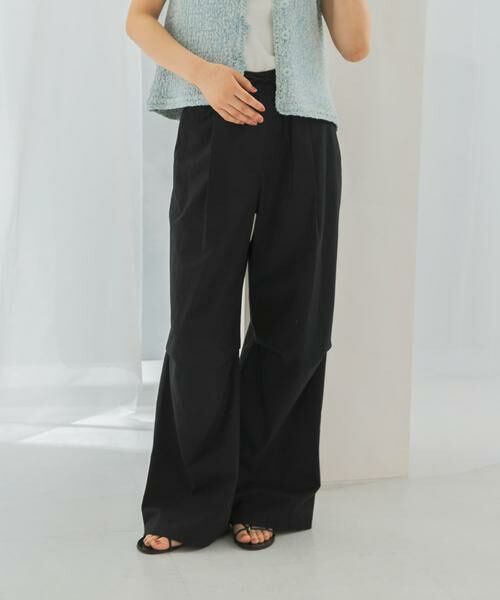 URBAN RESEARCH ROSSO/アーバンリサーチ ロッソ le COTTON PARACHUTE PANTS ブラック FREE URBAN RESEARCH ROSSO/アーバンリサーチ ロッソ le COTTON PARACHUTE PANTS ブラック FREE