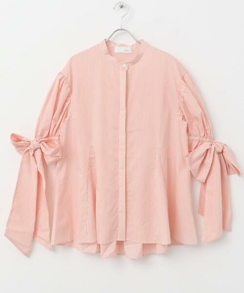 URBAN RESEARCH ROSSO / アーバンリサーチ ロッソ シャツ・ブラウス | Mewl　ストライプBIGリボンシャツ | 詳細3