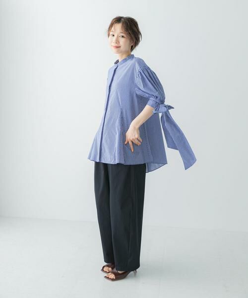 URBAN RESEARCH ROSSO / アーバンリサーチ ロッソ シャツ・ブラウス | Mewl　ストライプBIGリボンシャツ | 詳細8