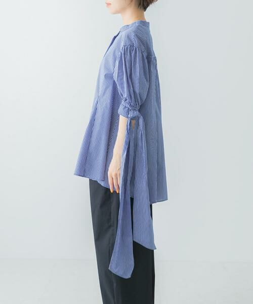 URBAN RESEARCH ROSSO / アーバンリサーチ ロッソ シャツ・ブラウス | Mewl　ストライプBIGリボンシャツ | 詳細11