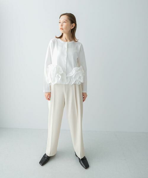 URBAN RESEARCH ROSSO / アーバンリサーチ ロッソ カーディガン・ボレロ | Mewl　ペタルフリルカーディガン | 詳細1