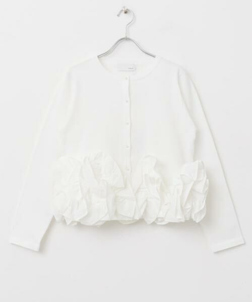 URBAN RESEARCH ROSSO / アーバンリサーチ ロッソ カーディガン・ボレロ | Mewl　ペタルフリルカーディガン | 詳細2