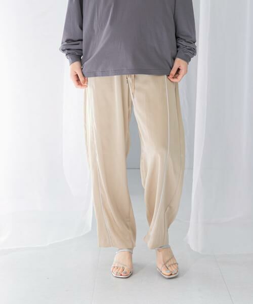 URBAN RESEARCH ROSSO / アーバンリサーチ ロッソ その他パンツ | PROTAGONISTA　Satin Line Pants | 詳細9