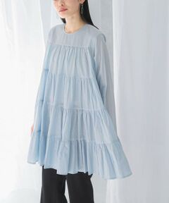 URBAN RESEARCH ROSSO / アーバンリサーチ ロッソ チュニック | normment　COTTON VOIL TIERED TUNIC