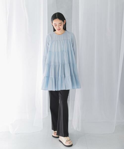 URBAN RESEARCH ROSSO / アーバンリサーチ ロッソ チュニック | normment　COTTON VOIL TIERED TUNIC | 詳細2