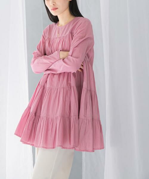 URBAN RESEARCH ROSSO / アーバンリサーチ ロッソ チュニック | normment　COTTON VOIL TIERED TUNIC | 詳細9
