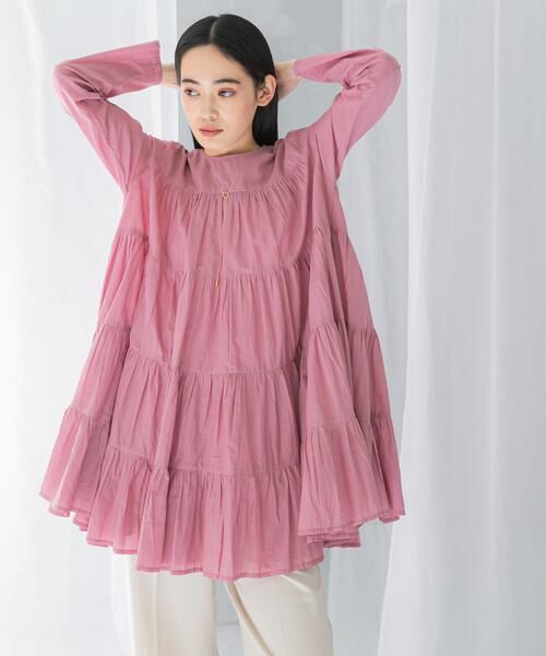 URBAN RESEARCH ROSSO / アーバンリサーチ ロッソ チュニック | normment　COTTON VOIL TIERED TUNIC | 詳細10