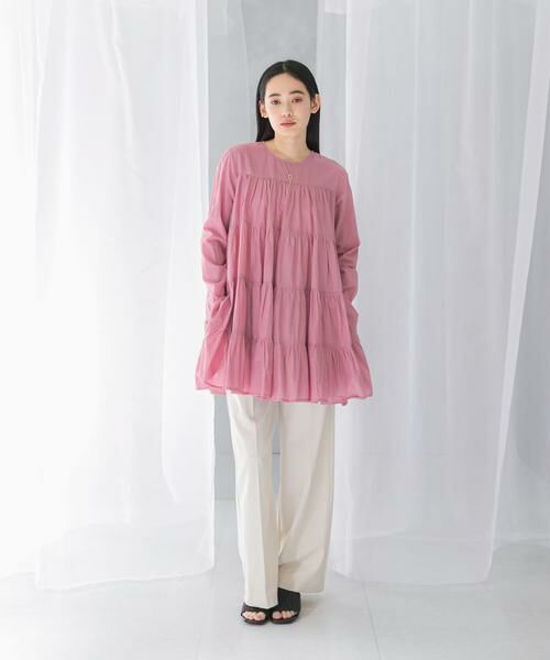 URBAN RESEARCH ROSSO / アーバンリサーチ ロッソ チュニック | normment　COTTON VOIL TIERED TUNIC | 詳細11
