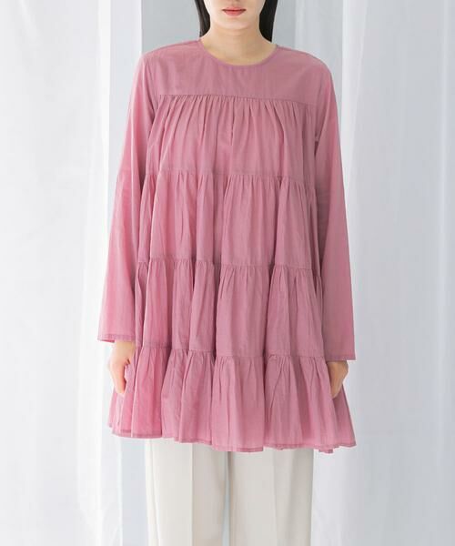 URBAN RESEARCH ROSSO / アーバンリサーチ ロッソ チュニック | normment　COTTON VOIL TIERED TUNIC | 詳細12