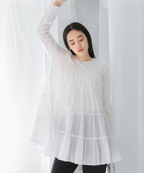 URBAN RESEARCH ROSSO / アーバンリサーチ ロッソ チュニック | normment　COTTON VOIL TIERED TUNIC | 詳細17