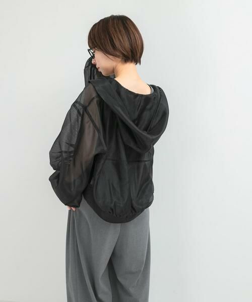 URBAN RESEARCH ROSSO / アーバンリサーチ ロッソ ブルゾン | ELENDEEK　HOODIE SHEER BLOUSON | 詳細12