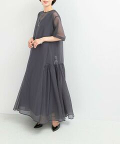 URBAN RESEARCH ROSSO / アーバンリサーチ ロッソ ワンピース | ELENDEEK　SHEER LAYERED CUT ONE-PIECE