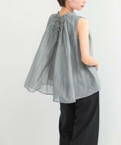 URBAN RESEARCH ROSSO / アーバンリサーチ ロッソ シャツ・ブラウス | MARILYN MOON　sheer cotton gather blouse