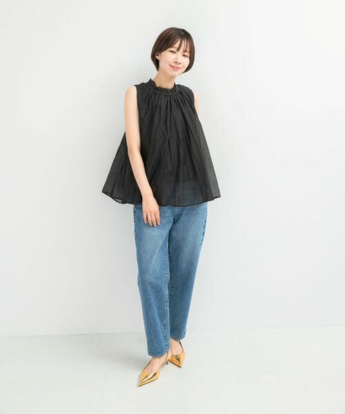 URBAN RESEARCH ROSSO / アーバンリサーチ ロッソ シャツ・ブラウス | MARILYN MOON　sheer cotton gather blouse | 詳細2