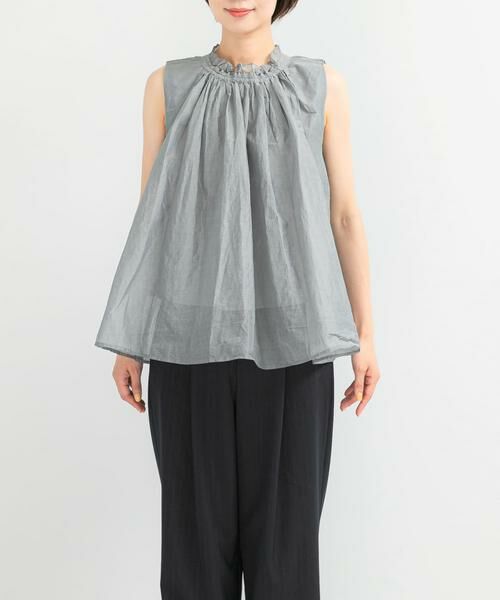 URBAN RESEARCH ROSSO / アーバンリサーチ ロッソ シャツ・ブラウス | MARILYN MOON　sheer cotton gather blouse | 詳細10