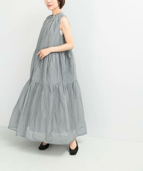 URBAN RESEARCH ROSSO / アーバンリサーチ ロッソ ワンピース | MARILYN MOON　sheer cotton gather dress | 詳細11