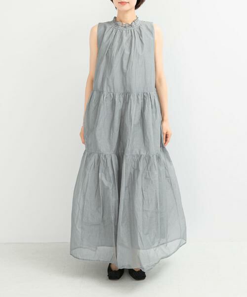 URBAN RESEARCH ROSSO / アーバンリサーチ ロッソ ワンピース | MARILYN MOON　sheer cotton gather dress | 詳細12