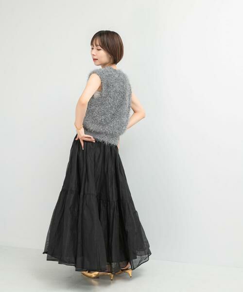 URBAN RESEARCH ROSSO / アーバンリサーチ ロッソ スカート | MARILYN MOON　sheer cotton gather skirt | 詳細1
