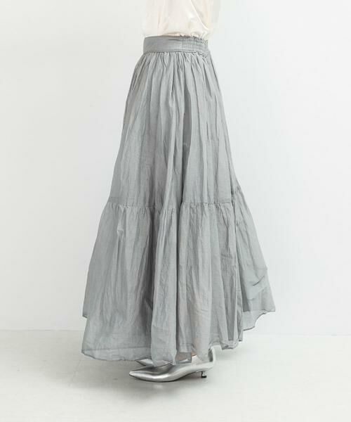 URBAN RESEARCH ROSSO / アーバンリサーチ ロッソ スカート | MARILYN MOON　sheer cotton gather skirt | 詳細12