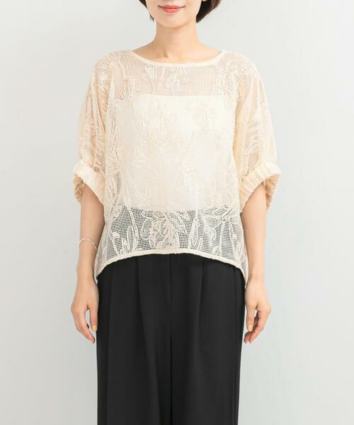 URBAN RESEARCH ROSSO / アーバンリサーチ ロッソ シャツ・ブラウス | TORRAZZO DONNA　Botanical pattern spangle blouse | 詳細4