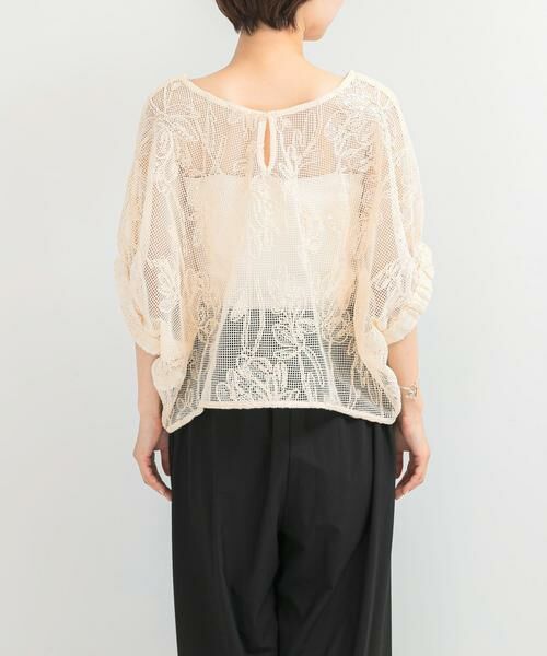 URBAN RESEARCH ROSSO / アーバンリサーチ ロッソ シャツ・ブラウス | TORRAZZO DONNA　Botanical pattern spangle blouse | 詳細6