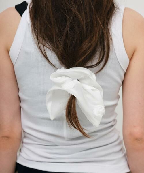 URBAN RESEARCH ROSSO/アーバンリサーチ ロッソ heyep Bloom Scrunchie Large ホワイト - URBAN RESEARCH ROSSO/アーバンリサーチ ロッソ heyep Bloom Scrunchie Large ホワイト -