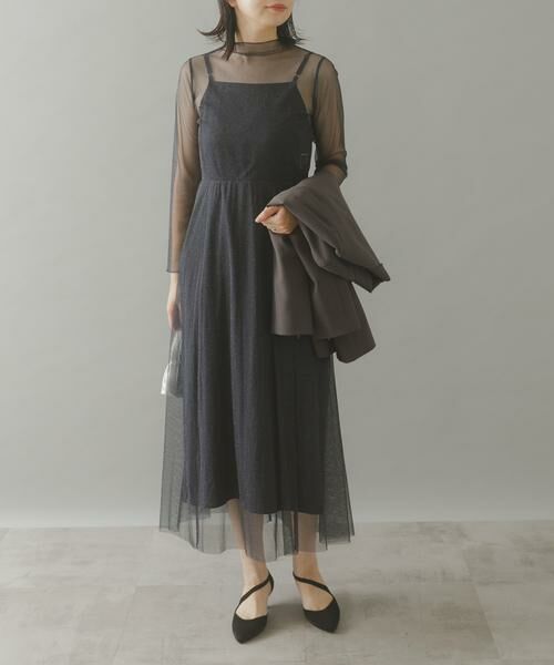 URBAN RESEARCH ROSSO / アーバンリサーチ ロッソ ドレス | kaene　ラメチュールメローワンピース | 詳細4