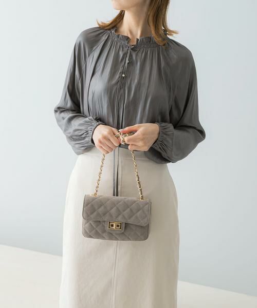 URBAN RESEARCH ROSSO / アーバンリサーチ ロッソ ショルダーバッグ | AULENTTI スエードキルティングバッグ | 詳細2