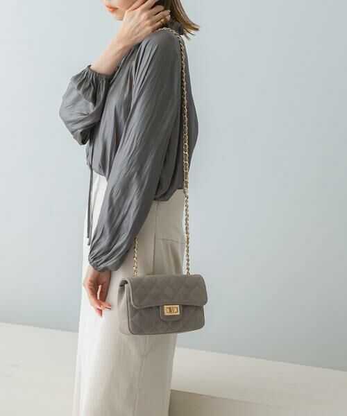 URBAN RESEARCH ROSSO / アーバンリサーチ ロッソ ショルダーバッグ | AULENTTI スエードキルティングバッグ | 詳細3