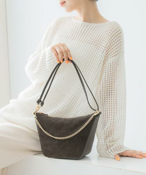 URBAN RESEARCH ROSSO/アーバンリサーチ ロッソ AULENTTI スエード2WAYBAG ダークブラウン - URBAN RESEARCH ROSSO/アーバンリサーチ ロッソ AULENTTI スエード2WAYBAG ダークブラウン -