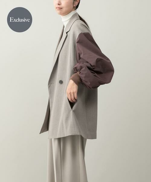 URBAN RESEARCH ROSSO/アーバンリサーチ ロッソ 『別注』CHIGNON×ROSSO 袖ドッキングフォルムジャケット ベージュ系その他 FREE