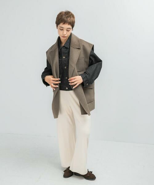 URBAN RESEARCH ROSSO / アーバンリサーチ ロッソ その他アウター | 『一部別注カラー』YENN　DOUBLE FACE VEST JACKET | 詳細4