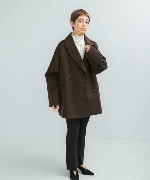 URBAN RESEARCH ROSSO / アーバンリサーチ ロッソ ピーコート | 『一部別注カラー』YENN　DOUBLE FACE PEA COAT | 詳細2