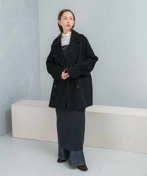 URBAN RESEARCH ROSSO / アーバンリサーチ ロッソ ピーコート | 『一部別注カラー』YENN　DOUBLE FACE PEA COAT | 詳細7