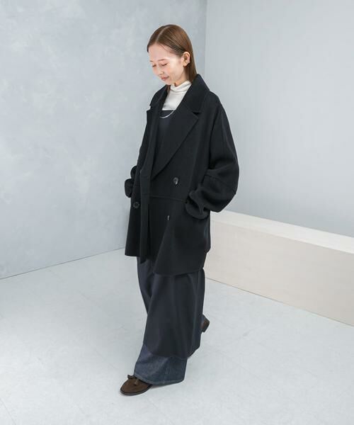 URBAN RESEARCH ROSSO / アーバンリサーチ ロッソ ピーコート | 『一部別注カラー』YENN　DOUBLE FACE PEA COAT | 詳細8