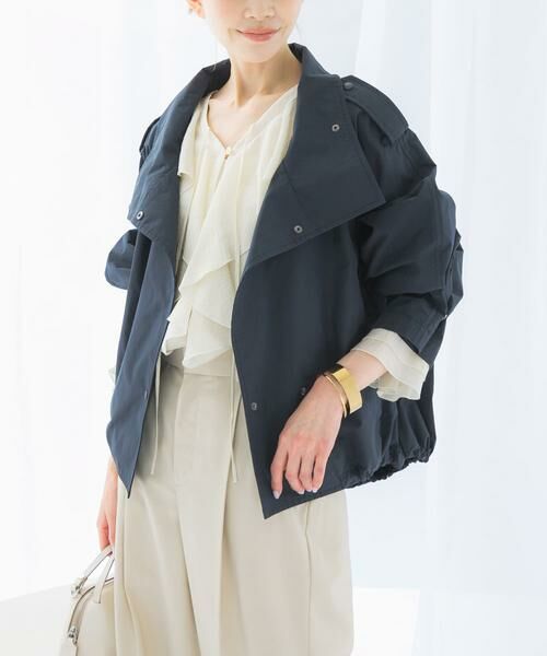 URBAN RESEARCH ROSSO/アーバンリサーチ ロッソ 『撥水』スタンドカラーショートブルゾン ネイビー FREE