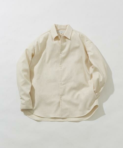 URBAN RESEARCH ROSSO/アーバンリサーチ ロッソ ネップデザインサイドポケットシャツ アイボリー L